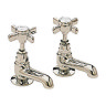 Heritage - Dawlish Short Nose Basin Pillar Taps - Vintage Gold