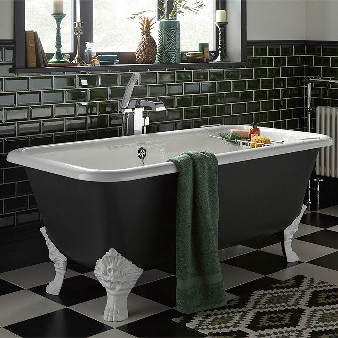 Heritage Dorset Double Ended Cast Iron Bath (1700 x 810mm) with Feet Feature Large Image