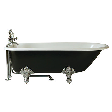 Heritage Essex 2TH Roll Top Cast Iron Bath (1700x770mm) with Feet Profile Large Image