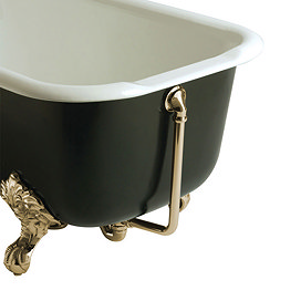 Heritage - Exposed Bath Waste & Overflow with Porcelain Plug - Vintage Gold - THA16P Large Image