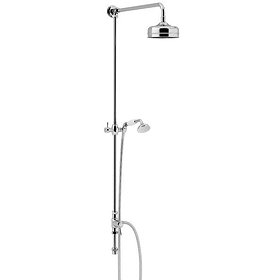 Heritage Fixed Kit with Diverter, Rose and Handset - Chrome - STC15 Large Image