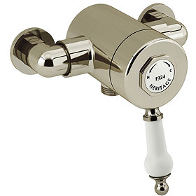 Heritage Glastonbury Exposed Sequential Shower Valve with Bottom Outlet Connection - Vintage Gold - 