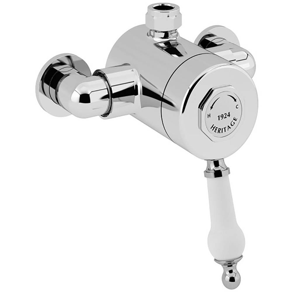 Heritage Glastonbury Exposed Sequential Shower Valve with Top Outlet Connection - Chrome - SGCT03 La