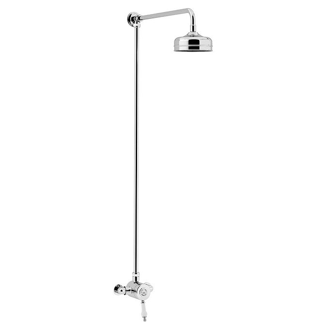 Heritage Glastonbury Exposed Shower with Premium Fixed Riser Kit - Chrome - SGSIN03 Large Image