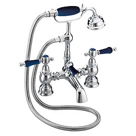 Heritage Glastonbury Midnight Blue Bath Shower Mixer - TGRBL02 Large Image