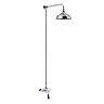 Heritage Glastonbury Midnight Blue Exposed Shower with Premium Fixed Riser Kit - SGRBLSIN01 Large Im