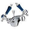 Heritage Glastonbury Midnight Blue Mono Basin Mixer with Pop-up Waste - TGRBL04 Large Image