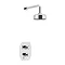 Heritage Glastonbury Recessed Shower with Premium Fixed Head Kit - Chrome - SGDUAL01 Large Image