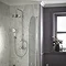 Heritage Gracechurch Exposed Shower with Deluxe Fixed Riser Kit & Diverter to Handset - Chrome - SGRDDUAL04  additional Large Image