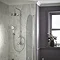 Heritage Gracechurch Exposed Shower with Deluxe Fixed Riser Kit & Diverter to Handset - Chrome - SGRDDUAL04 additional Large Image