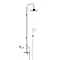 Heritage Gracechurch Exposed Shower with Deluxe Fixed Riser Kit & Diverter to Handset - Chrome - SGR