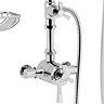 Heritage Gracechurch Mother of Pearl Exposed Shower with Deluxe Fixed Riser Kit & Diverter to Handse