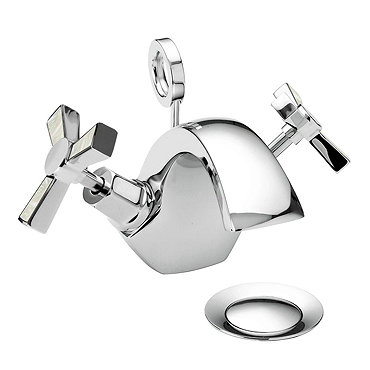Heritage Gracechurch Mother of Pearl Mono Basin Mixer with Pop-up Waste - TGRDMOP04  Profile Large I