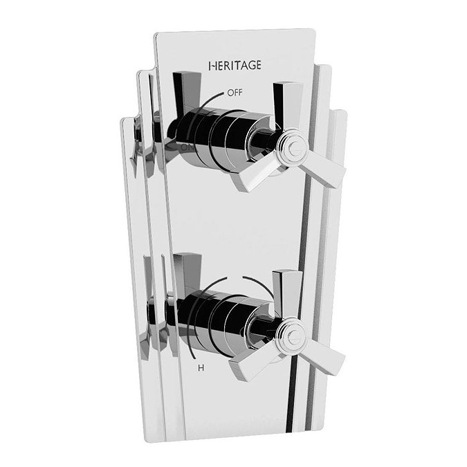 Heritage Gracechurch Recessed Shower with Deluxe Fixed Head and Flexible Riser Kit - Chrome - SGRDDU