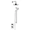 Heritage Gracechurch Recessed Shower with Deluxe Fixed Head and Flexible Riser Kit - Chrome - SGRDDU
