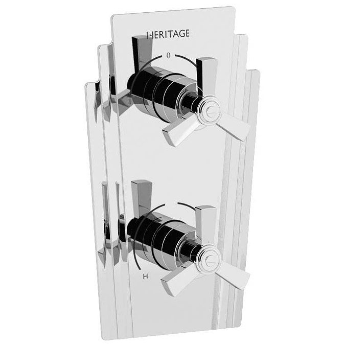 Heritage Gracechurch Twin Concealed Shower Valve with Two Outlet Diverter - SGRC02 Large Image