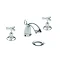 Heritage - Gracechurch 3 Hole Basin Mixer with Pop-up Waste - TGRDC06 Large Image
