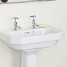 Heritage - Granley Deco 55cm 2TH Basin & Pedestal Profile Large Image