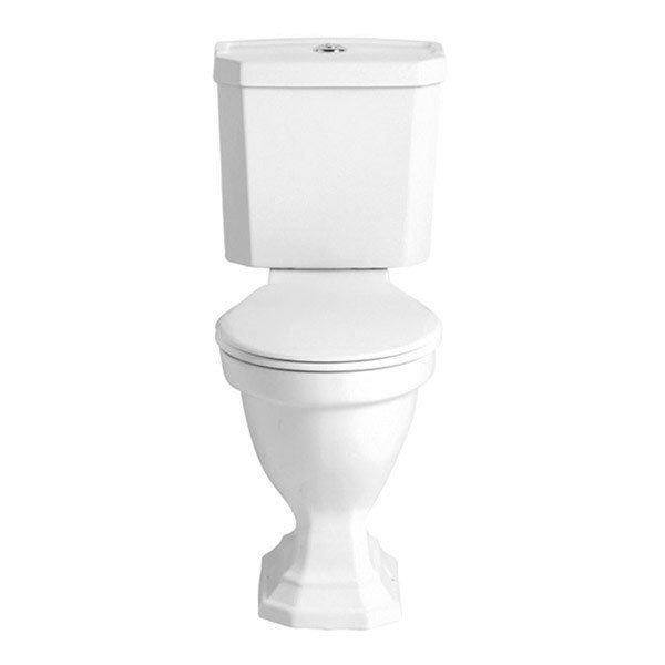 Heritage - Granley Deco Close Coupled Comfort Height WC & Portrait Cistern Large Image
