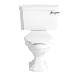 Heritage - Granley Deco Close Coupled Standard Height WC & Landscape Cistern - Various Lever Options