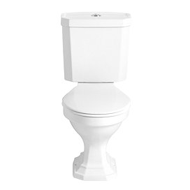 Heritage - Granley Deco Close Coupled Standard Height WC & Portrait Cistern Large Image