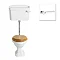 Heritage - Granley Low-level WC & Chrome Flush Pack with Deco Cistern Lever Large Image