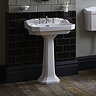 Heritage - Granley Standard Basin & Pedestal - Various Tap Hole Options Feature Large Image