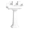 Heritage - Granley Standard Basin & Tall Pedestal - Various Tap Hole Options Large Image