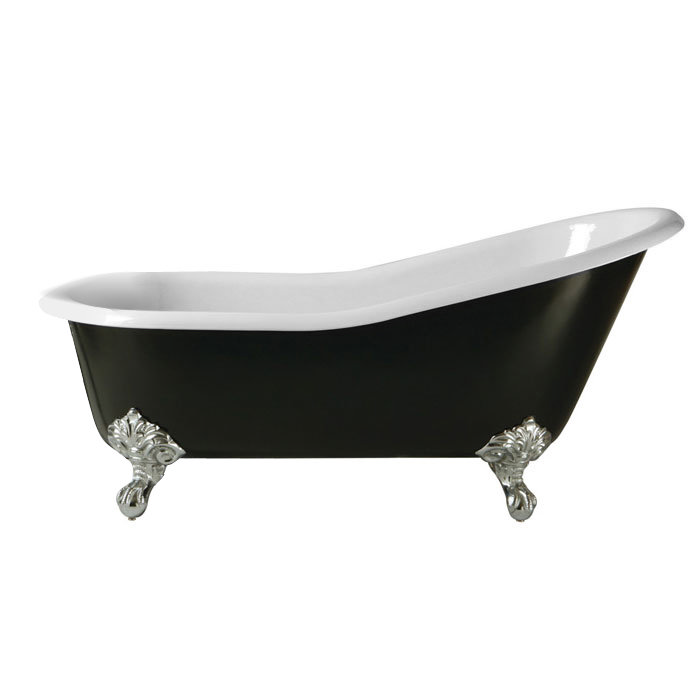 Heritage Hampshire 0TH Slipper Cast Iron Bath (1700x780mm) with Feet Large Image