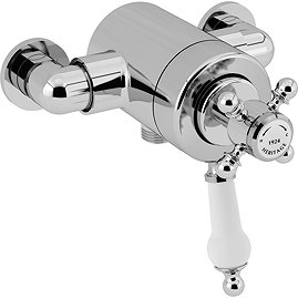 Heritage Hartlebury Exposed Shower Valve with Bottom Outlet Connection - Chrome - SHDCB02 Large Imag