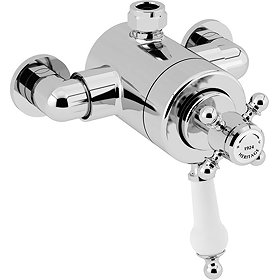 Heritage Hartlebury Exposed Shower Valve with Top Outlet Connection - Chrome - SHDCT02 Large Image