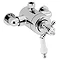 Heritage Hartlebury Exposed Shower with Premium Fixed Riser Kit - Chrome - SHDDUAL07 Profile Large