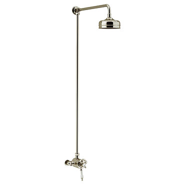 Heritage Hartlebury Exposed Shower with Premium Fixed Riser Kit - Vintage Gold - SHDDUAL08  Profile 