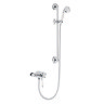 Heritage Hartlebury Exposed Shower with Premium Flexible Riser Kit - Chrome - SHDDUAL09 Large Image