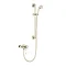 Heritage Hartlebury Exposed Shower with Premium Flexible Riser Kit - Vintage Gold - SHDDUAL10 Large 