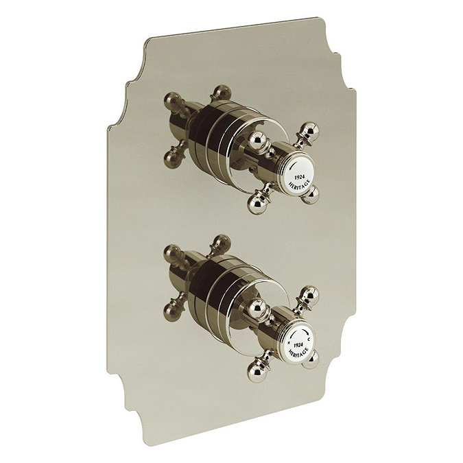 Heritage Hartlebury Recessed Shower with Premium Fixed Head Kit - Vintage Gold - SHDDUAL04  Profile 