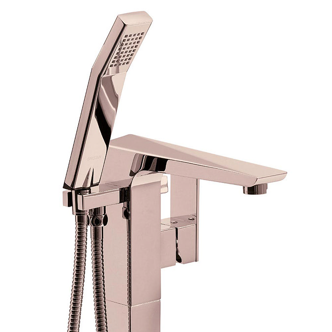 Heritage Hemsby Rose Gold Floor Standing Bath Shower Mixer - THPRG171  Profile Large Image