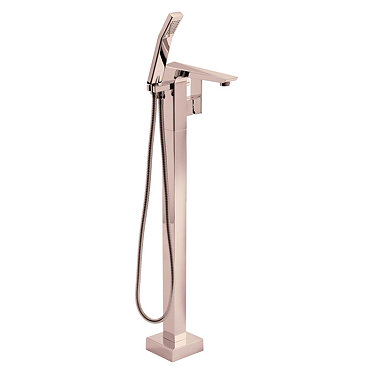 Heritage Hemsby Rose Gold Floor Standing Bath Shower Mixer - THPRG171  Profile Large Image