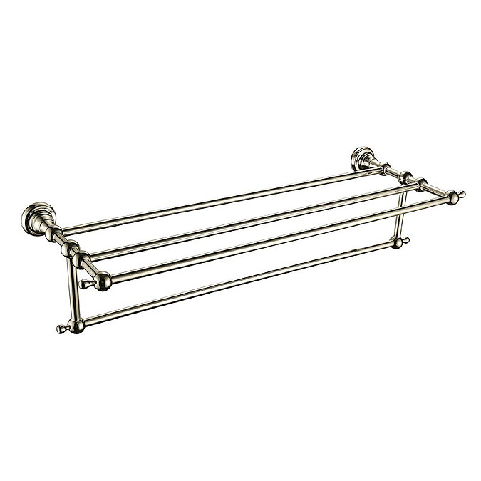 Heritage Holborn Double Bathroom Towel Shelf - Vintage Gold - AHODBTG Large Image