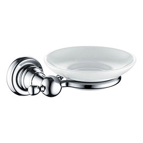 Heritage Holborn Soap Dish & Holder - Chrome - AHOSPDC Large Image