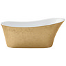 Heritage Holywell Freestanding Acrylic Bath (1710 x 745mm) - Gold Effect Profile Large Image