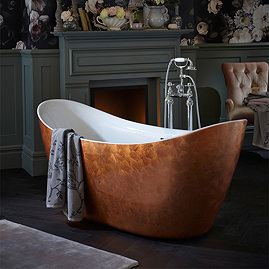 Heritage Hylton Freestanding Acrylic Bath (1730 x 730mm) - Copper Effect Large Image