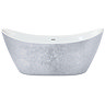 Heritage Hylton Freestanding Acrylic Bath (1730 x 730mm) - Stainless Steel Effect Large Image