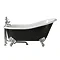 Heritage Kent 2TH Slipper Cast Iron Bath (1550x765mm) with Feet Large Image