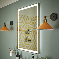 Heritage Kingston Chrome 600 x 800mm Illuminated Rectangle Mirror with Demister Pad - MKIC6080 Large