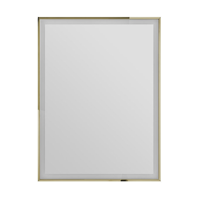 Heritage Kingston Vintage Gold 400 x 800mm Illuminated Rectangle Mirror with Demister Pad
