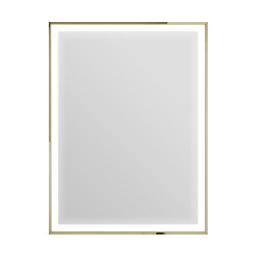 Heritage Kingston Vintage Gold 400 x 800mm Illuminated Rectangle Mirror with Demister Pad
