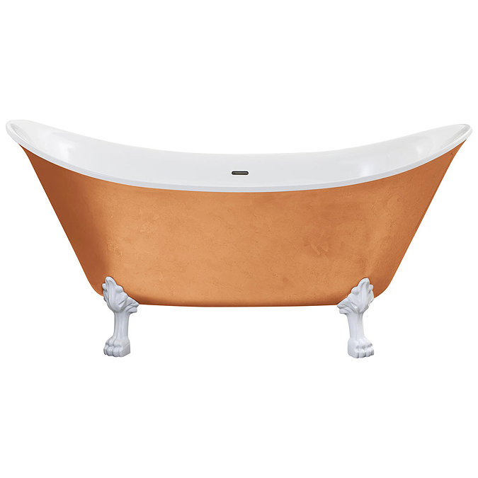 Heritage Lyddington Freestanding Acrylic Bath (1730 x 750mm) with Feet - Copper Effect Large Image