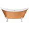 Heritage Lyddington Freestanding Acrylic Bath (1730 x 750mm) with Feet - Copper Effect Large Image