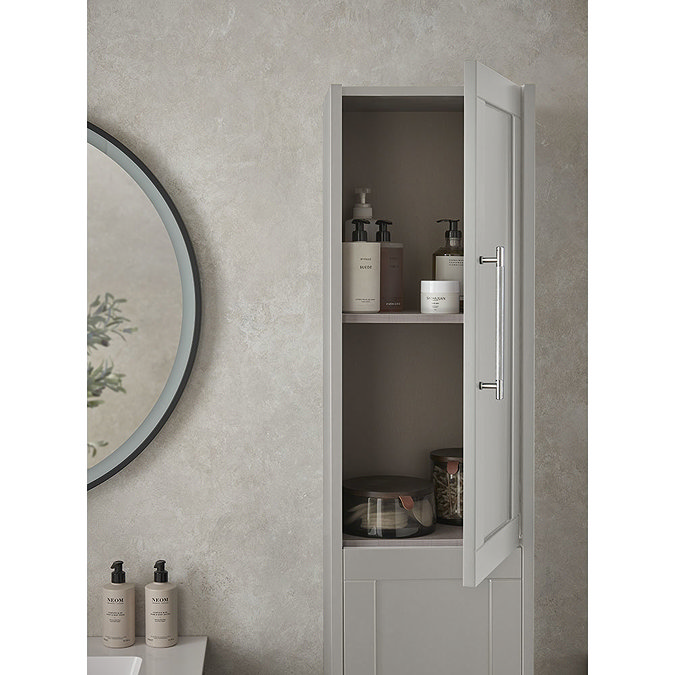 Heritage Lynton 350mm Wall Hung Tall Cabinet - Dove Grey - LYDGTWC  Profile Large Image